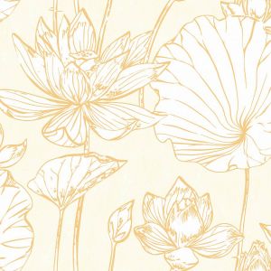 Seabrook Designs AI42305 Koi Floral Abstract Wallpaper